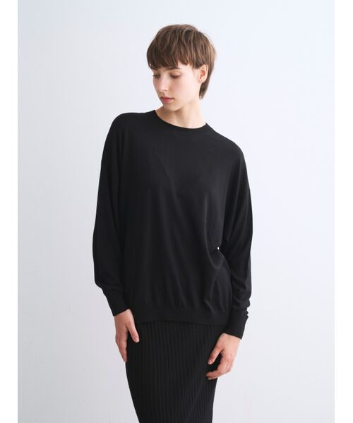 three dots / スリードッツ ニット・セーター | Basic sweater loose pullover | 詳細6