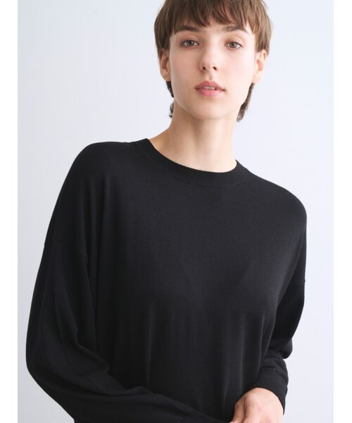 three dots / スリードッツ ニット・セーター | Basic sweater loose pullover | 詳細7