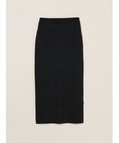 three dots / スリードッツ スカート | Lurex sweater rib skirt