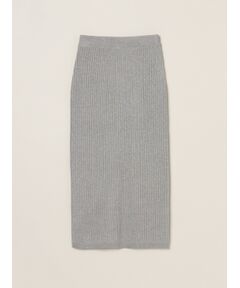 three dots / スリードッツ スカート | Lurex sweater rib skirt