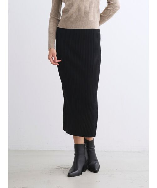 three dots / スリードッツ その他パンツ | Basic sweater rib skirt | 詳細6