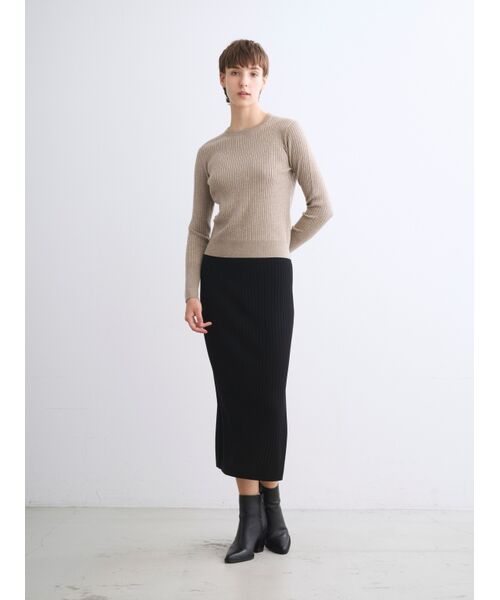 three dots / スリードッツ その他パンツ | Basic sweater rib skirt | 詳細7