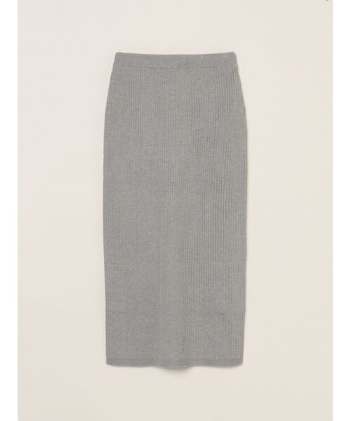 three dots/スリードッツ Basic sweater rib skirt grey M three dots/スリードッツ Basic sweater rib skirt grey M