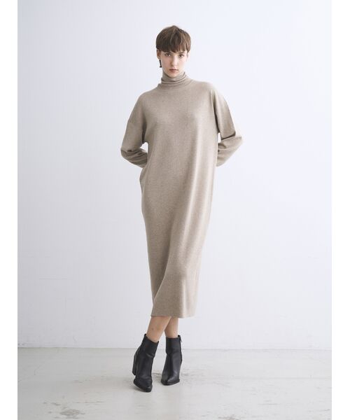 three dots / スリードッツ ニット・セーター | Lurex sweater dress | 詳細9