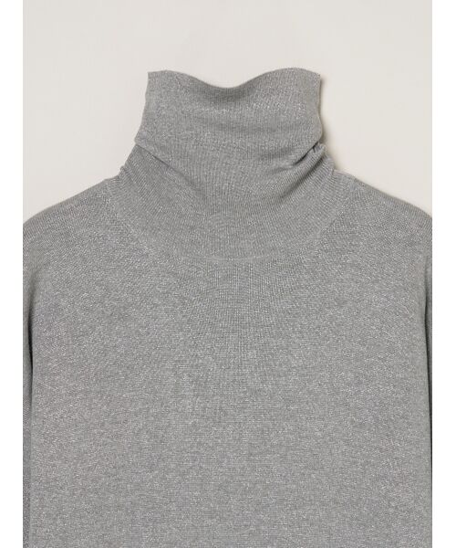 three dots / スリードッツ ニット・セーター | Lurex sweater dress | 詳細2