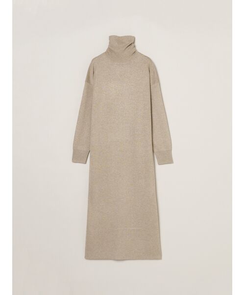 three dots/スリードッツ Lurex sweater dress beige S three dots/スリードッツ Lurex sweater dress beige S