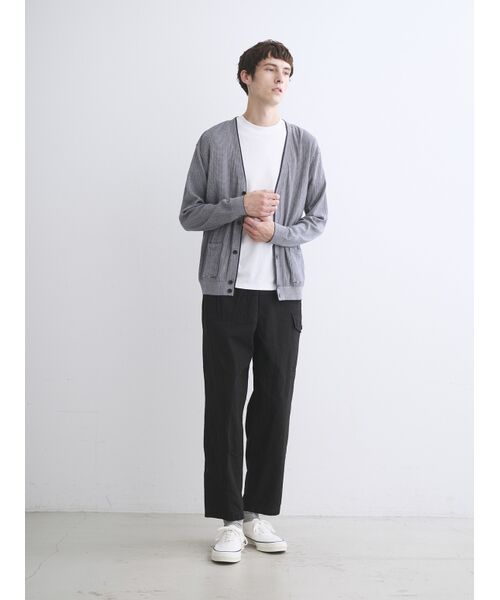three dots / スリードッツ ニット・セーター | Men's cotton cashmere cardigan | 詳細9