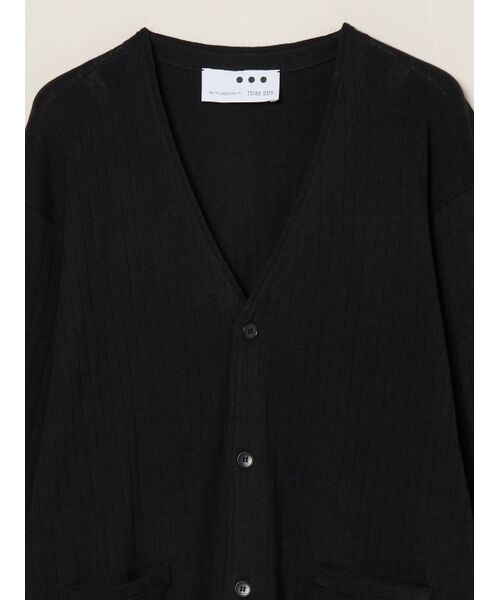 three dots / スリードッツ ニット・セーター | Men's cotton cashmere cardigan | 詳細2