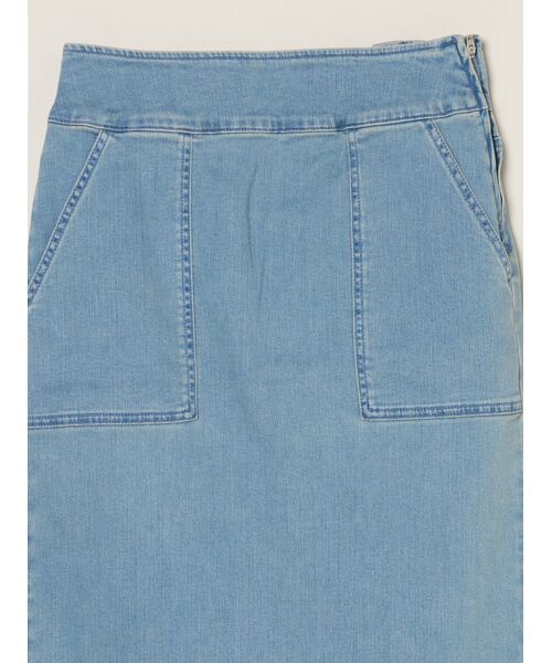 three dots / スリードッツ スカート | Denim streight skirt | 詳細2