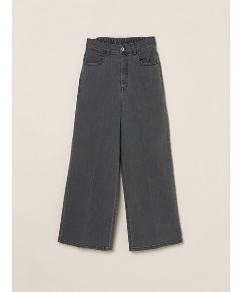 three dots/スリードッツ Denim center marked baggy pants soft black M three dots/スリードッツ Denim center marked baggy pants soft black M