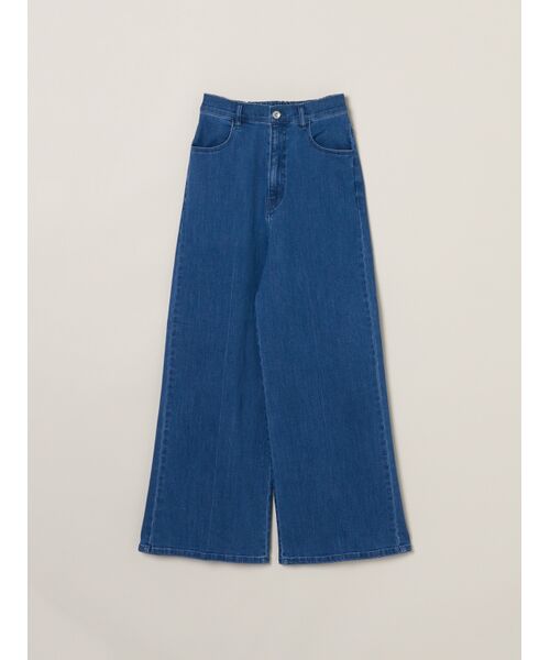 three dots / スリードッツ その他パンツ | Denim center marked baggy pants（blue）
