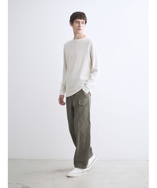 three dots / スリードッツ その他トップス | Men's herringbone terry sweat | 詳細9