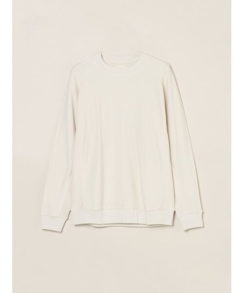 three dots / スリードッツ その他トップス | Men's herringbone terry sweat(ice grey)