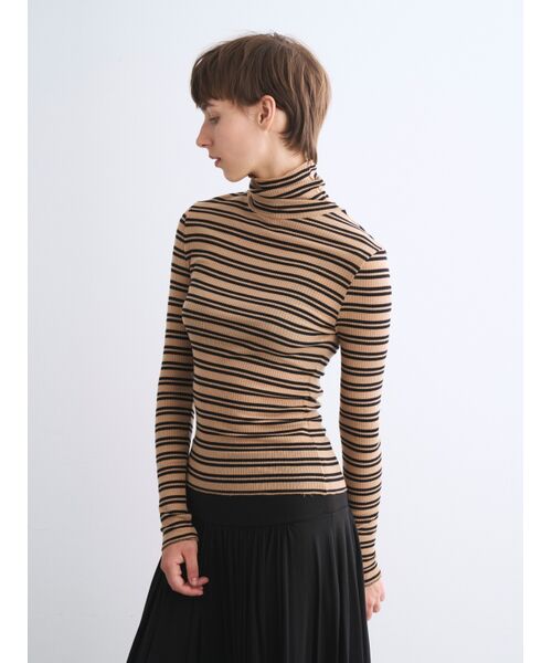 three dots / スリードッツ ニット・セーター | Silk cashmere tee turtle neck | 詳細6