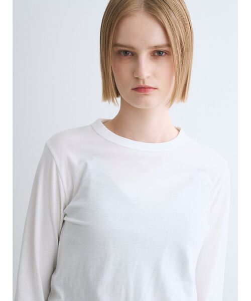 three dots / スリードッツ Tシャツ | Nasia interlock l/s tee | 詳細7