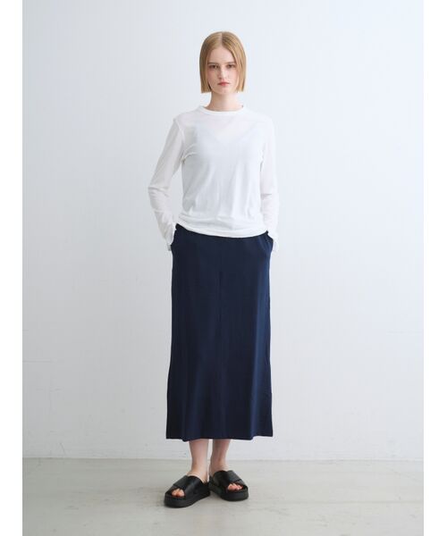 three dots / スリードッツ Tシャツ | Nasia interlock l/s tee | 詳細8