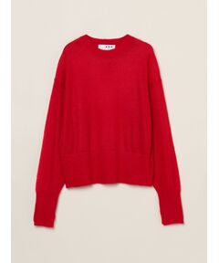 three dots / スリードッツ ニット・セーター | Super kid mohair mix top