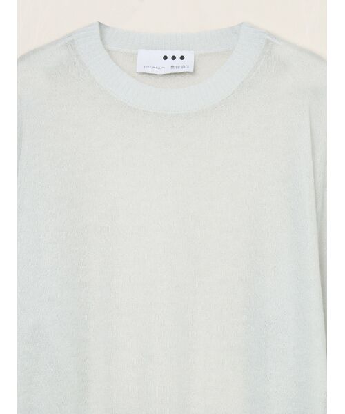 three dots / スリードッツ ニット・セーター | Super kid mohair mix top | 詳細2