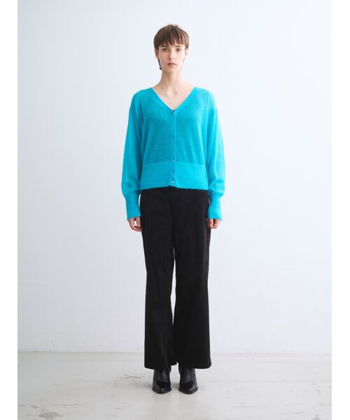 three dots / スリードッツ ニット・セーター | Super kid mohair mix cardigan | 詳細10