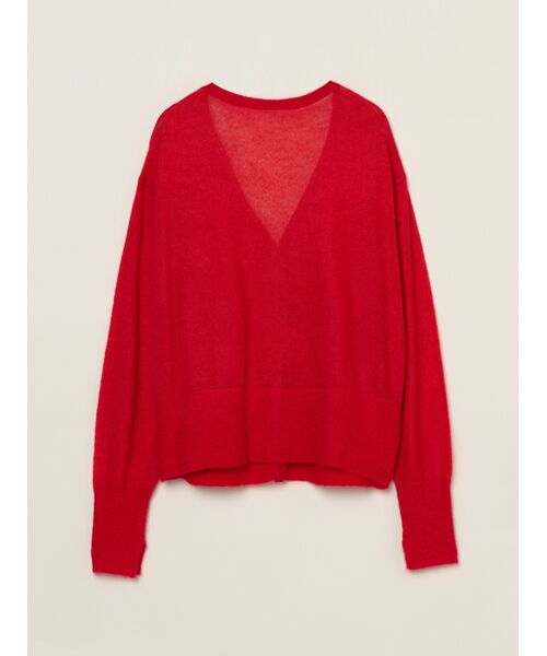 three dots / スリードッツ ニット・セーター | Super kid mohair mix cardigan | 詳細1