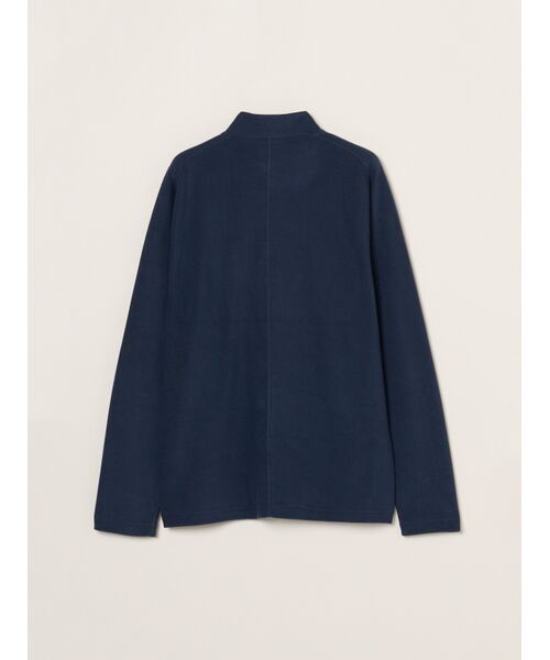 three dots / スリードッツ Tシャツ | Men's compact pile half zip l/sT | 詳細1