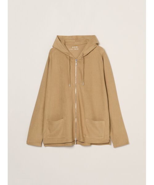 three dots/スリードッツ Men's compact pile parka sand beige M three dots/スリードッツ Men's compact pile parka sand beige M