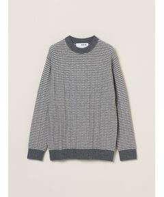 three dots / スリードッツ ニット・セーター | Men's wool cashmere crew neck