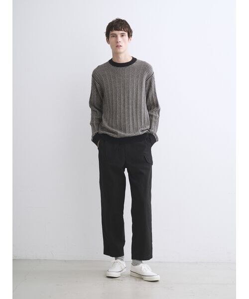 three dots / スリードッツ ニット・セーター | Men's wool cashmere crew neck | 詳細10
