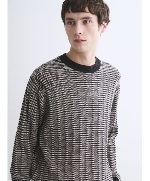 three dots / スリードッツ ニット・セーター | Men's wool cashmere crew neck | 詳細7