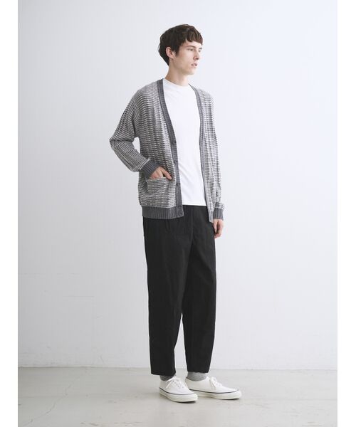 three dots / スリードッツ カーディガン・ボレロ | Men's wool cashmere v-neck cardigan | 詳細10