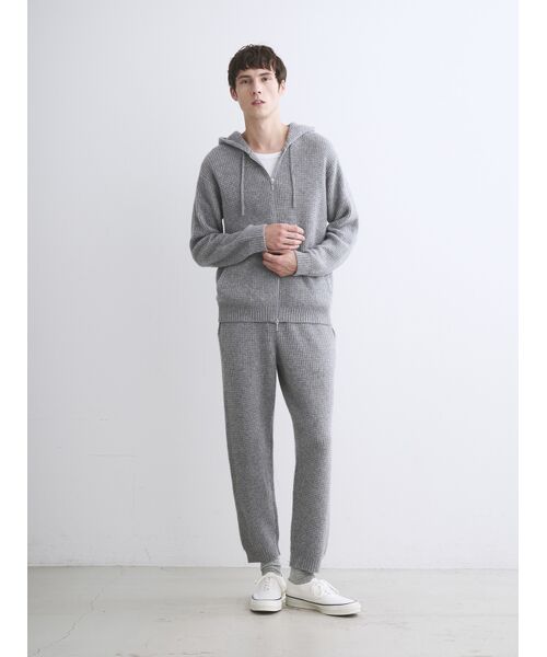 three dots / スリードッツ その他トップス | Men's cashmere zip up parka | 詳細9