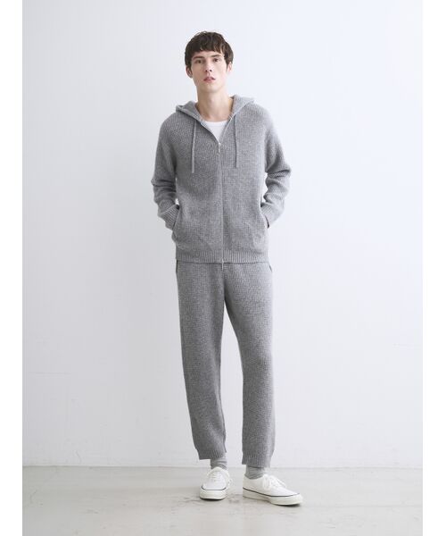 three dots / スリードッツ その他トップス | Men's cashmere zip up parka | 詳細10