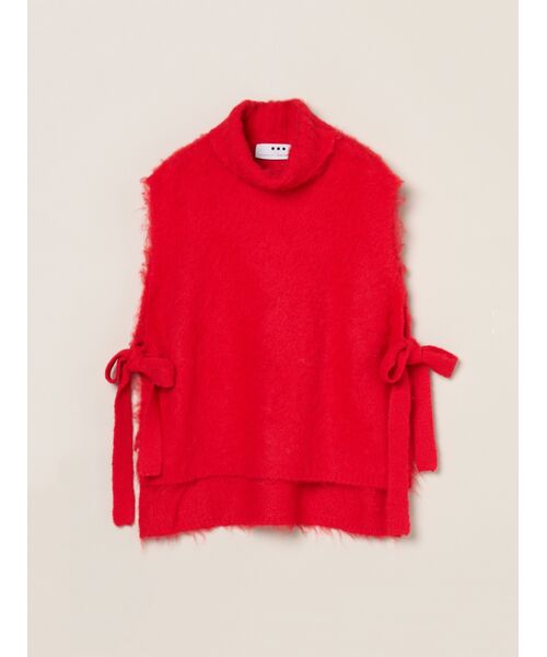 three dots/スリードッツ Candy cloud vest red S