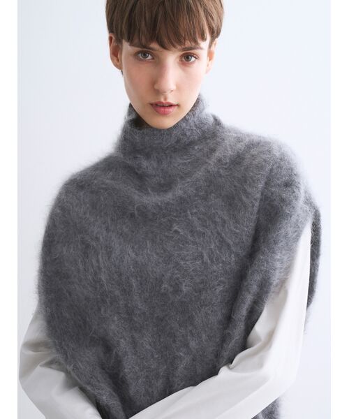 three dots / スリードッツ その他トップス | Fur cashmere vest | 詳細7