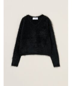 three dots / スリードッツ その他トップス | Fur cashmere pullover