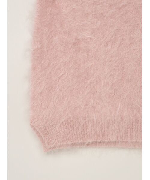 three dots / スリードッツ その他トップス | Fur cashmere pullover | 詳細5