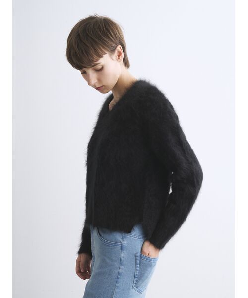 three dots / スリードッツ その他トップス | Fur cashmere pullover | 詳細9