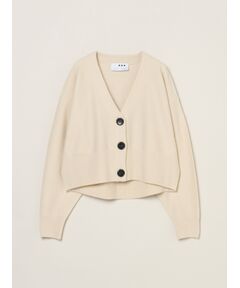 three dots / スリードッツ カーディガン・ボレロ | Felt sweater cardigan