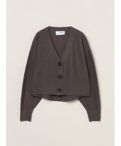three dots / スリードッツ カーディガン・ボレロ | Felt sweater cardigan