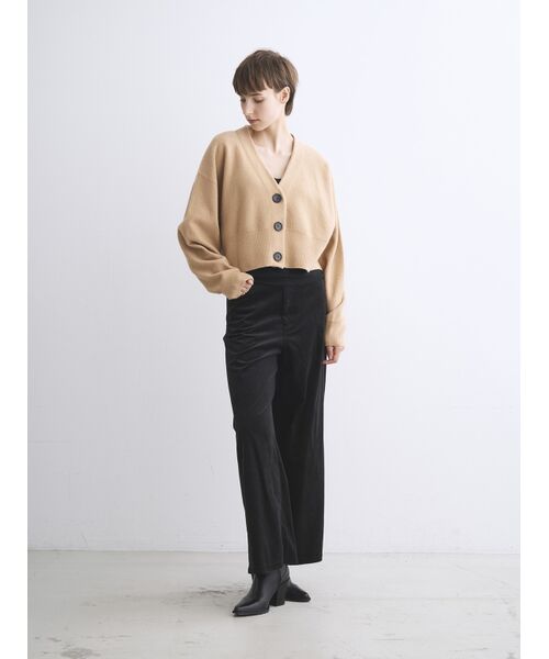 three dots / スリードッツ カーディガン・ボレロ | Felt sweater cardigan | 詳細9