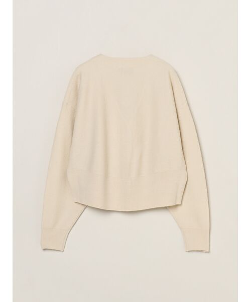 three dots / スリードッツ カーディガン・ボレロ | Felt sweater cardigan | 詳細1