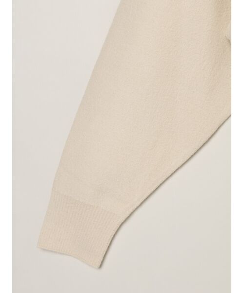 three dots / スリードッツ カーディガン・ボレロ | Felt sweater cardigan | 詳細3