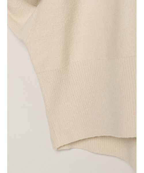 three dots / スリードッツ カーディガン・ボレロ | Felt sweater cardigan | 詳細4