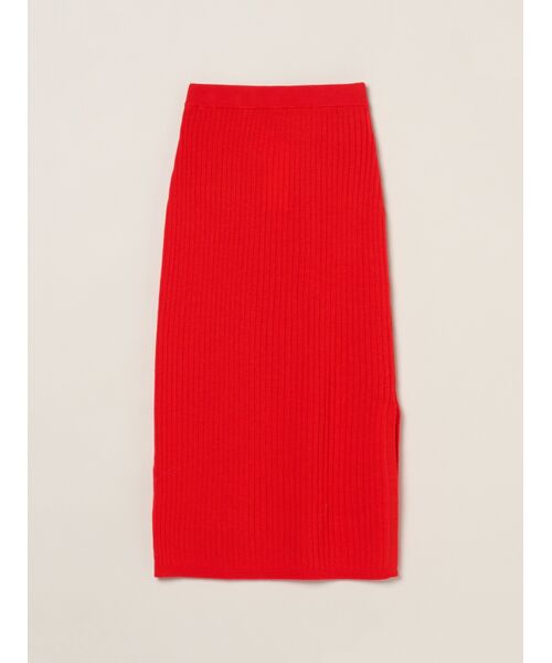 three dots / スリードッツ スカート | Wool outfit nallow skirt(tomato)