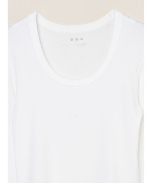 three dots / スリードッツ その他トップス | Rayon knit rib jersey cropped jessica | 詳細2