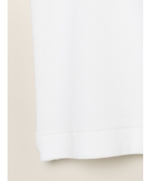 three dots / スリードッツ その他トップス | Rayon knit rib jersey cropped jessica | 詳細4