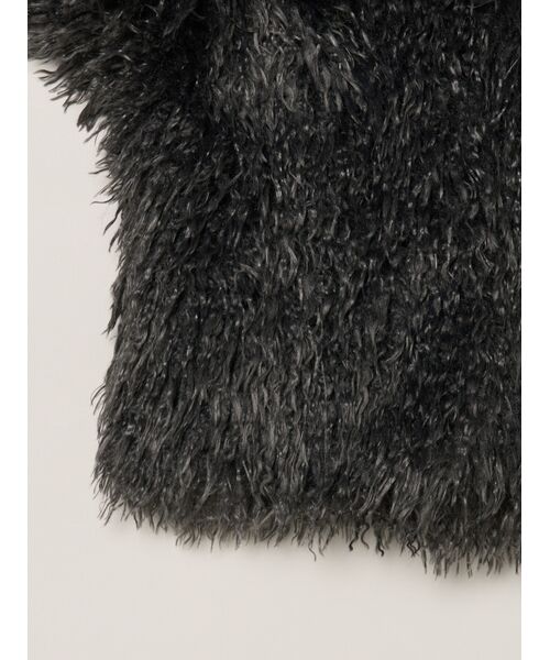 three dots / スリードッツ その他アウター | Wavy fur half sleeve jacket | 詳細3