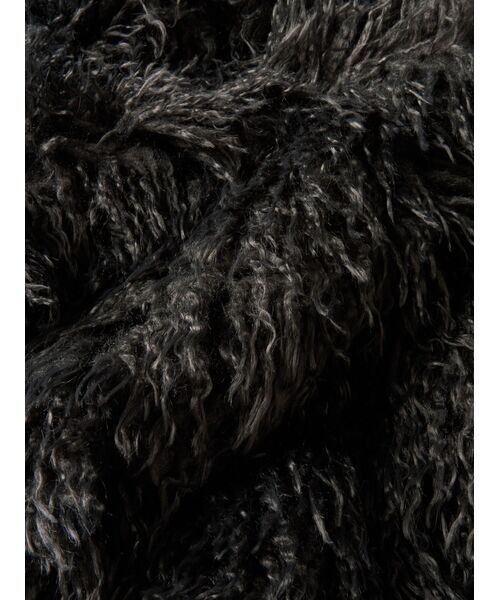 three dots / スリードッツ その他アウター | Wavy fur half sleeve jacket | 詳細5