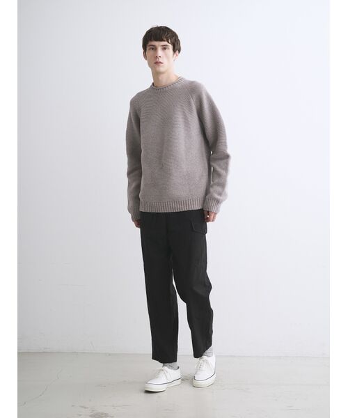 three dots / スリードッツ ニット・セーター | Men's molle crew neck | 詳細10