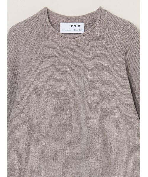 three dots / スリードッツ ニット・セーター | Men's molle crew neck | 詳細2